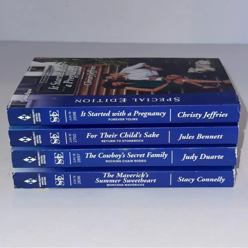 4 Harlequin Special Edition Romance Book Set